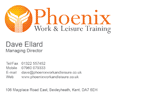 Phoenix Work & Leisure Training business card
